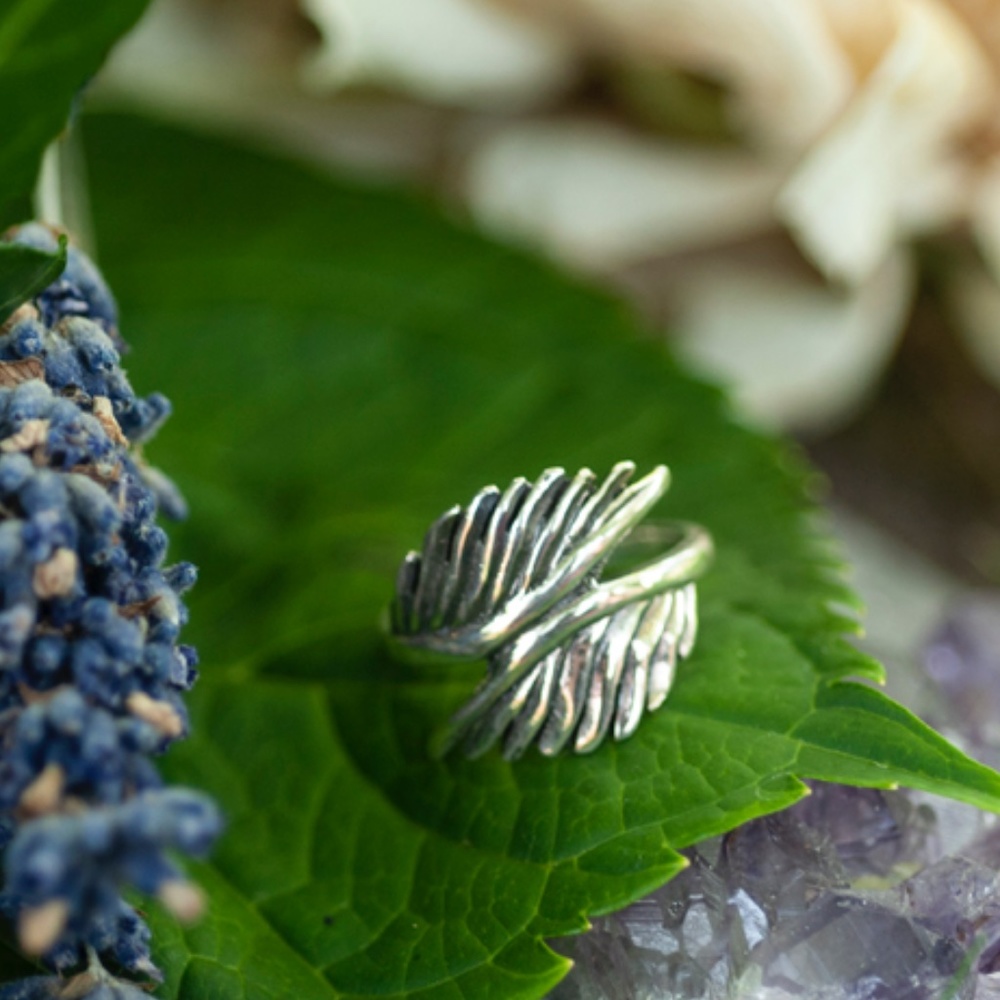 Sterling Silver Feather Ring
